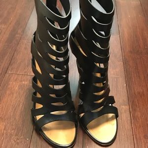 Giuseppe Zanotti black cut-out